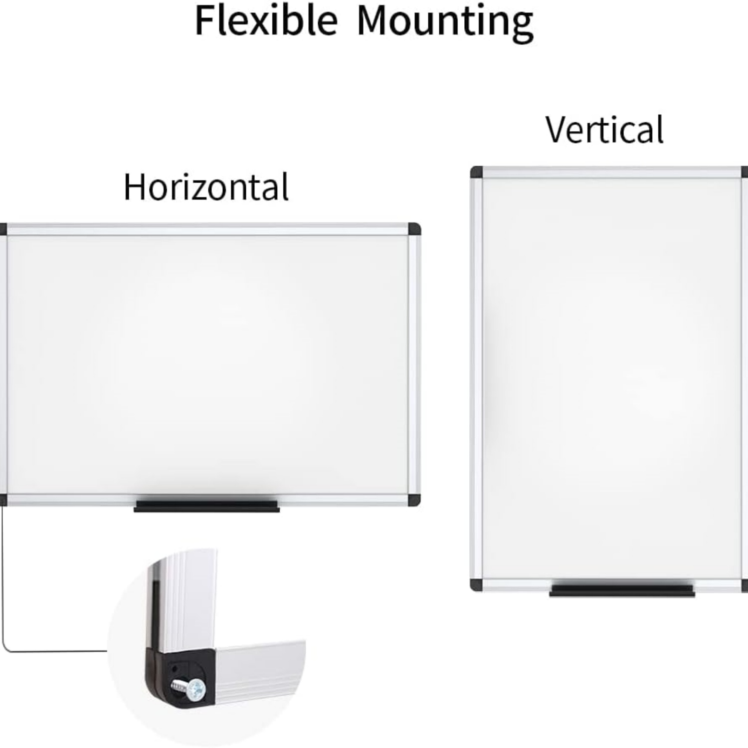 Dry Erase Board/Magnetic White Board, 48 X 32 Inches, Silver Aluminium Frame