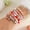 Color1, variant on NICKSUN Valentine's Day Bracelets Red Heart Charms Bracelets for Women Crystal Pearl Beaded Stretch Bracelet Set Festive Birthday Party Gifts