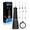 Black, variant on Cordless Water Flosser Dental Teeth Cleaner with 6 Flossing Tips, 5 Modes 300ML Larger Tank IPX7 Waterproof Portable Rechargeable Water Flosser Dental Oral Irrigator for Home and Travel, Black