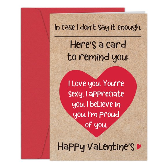 Tarjeta de San Valentín Heollaok romántica y divertida 20 x 14 cm