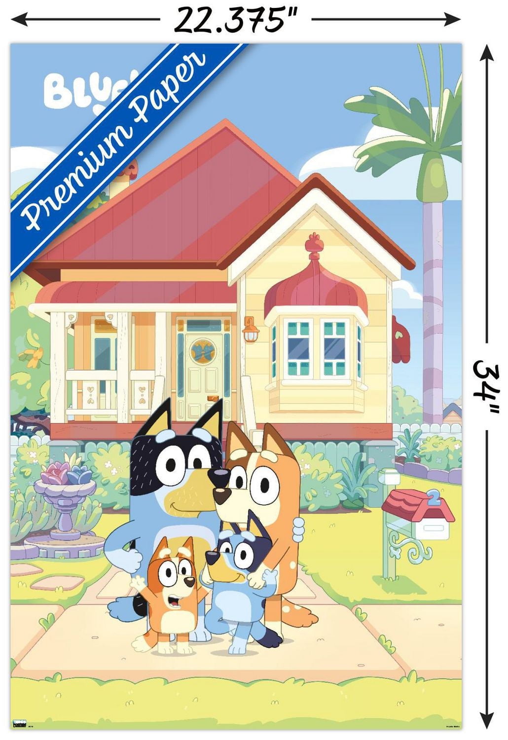 Bluey - Family Wall Poster, 22.375" x 34"