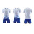 thumbnail image 5 of Fesfesfes Boys Kids Football Soccer Set,5-13Years Breathable Short Sleeve Top,Elastic Waist Athletic Shorts,Youth Sports Training Game Active Outfit, 5 of 6