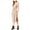 Beige, variant on JOA Womens Double-V Side Slit Casual Dress