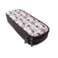 thumbnail image 6 of Picia Monkey Pattern Large Capacity PU Leather Pencil Case Organizer Pen Marker Holder Double Zipper Storage Bag Big Pencil Pouch for College Office, 6 of 6