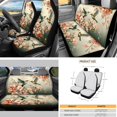 thumbnail image 3 of Yuyamidu Hummingbird Car Seat Cover Set of 16 Flower Auto Steering Wheel Cover Seat Belt Strap Pad Cup Holder Rear View Mirror Cover Handbrake Gear Shift Knob Cover Car Shade Keychain, 3 of 7