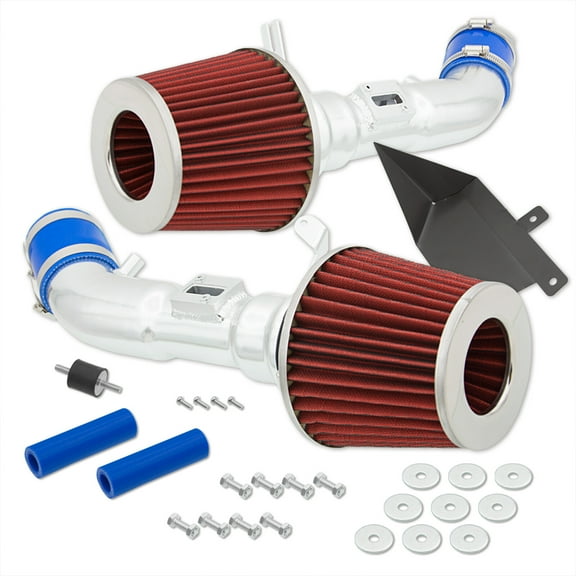 AJP Distributors Dual Cold Air Short Ram Intake CAI Induction Pipe System   Filter Compatible/Replacement For Nissan 370Z Infiniti G37 VQ37 2009 2010 2011 2012 2013 2014 2015 2016 2017 2018 2019 2020