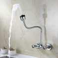 thumbnail image 4 of Dual Handle Kitchen Faucet Wall-Mounted Two-Handle Sink Mixer 360° Rotatable, 4 of 8