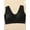 Black, variant on Super Soft & Comfortable Front Close Bra, Elegant Lace Wireless Push Up Bra, Women's Lingerie & Underwear