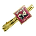 thumbnail image 1 of Drinking Because Not Just Isn't an Option Funny Humor Square Tie Bar Clip Clasp Tack- Silver or Gold, 1 of 5