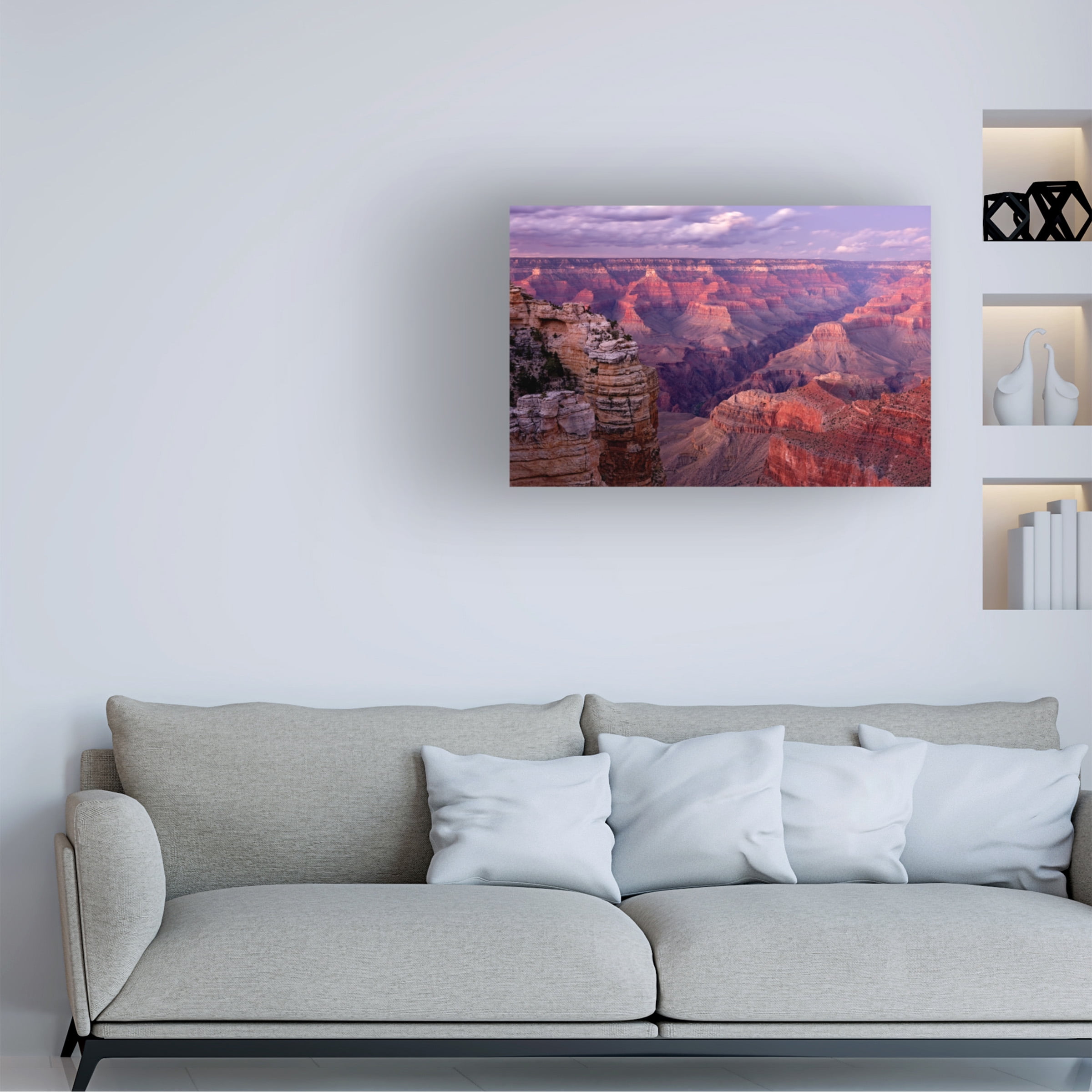 Trademark Fine Art Mike Jones Photo Grand Canyon near Mather Point Canvas Wall Art - 12x19
