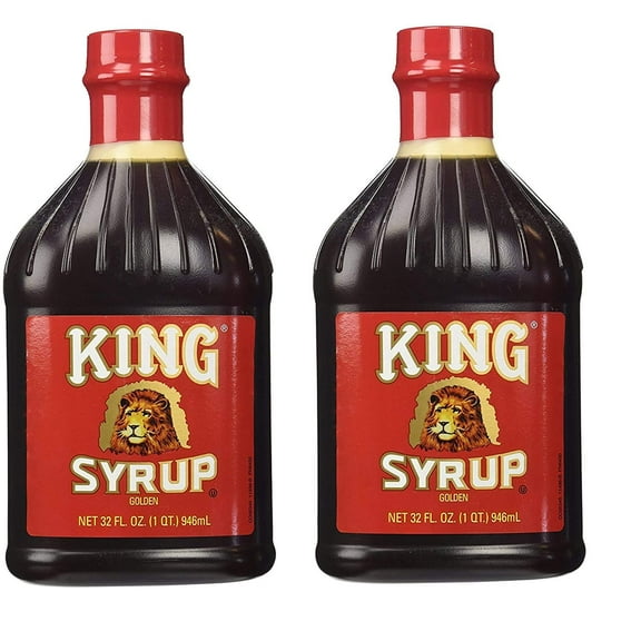 King Syrup 2-Pack 32oz Golden Bottles - 64oz Total