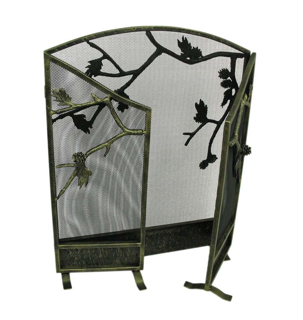 Pinecone Fireplace Screen Walmart Com