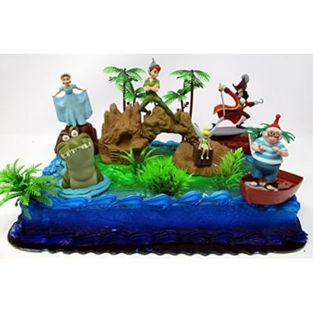 Peter Pan Deluxe Birthday Cake Topper Set Featuring Peter Pan