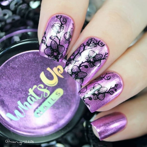 Whats Up Nails - Lilac Chrome Powder for Mirror Nails