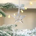 thumbnail image 3 of Colgantes de copos de nieve acrílicos con forma de carámbano, adornos de cristal transparente para Navidad, colgantes para árbol de Navidad, decoración para fiestas en el hogar, Año Nuevo, 3 of 5