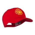 thumbnail image 5 of Fire Dept Maltese Cross Embroidered Cap - Red OSFM, 5 of 5