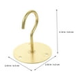 thumbnail image 2 of PAMINGONO 1Jgo Gancho Dorado Para Colgar Plantas Ideal Para Macetas Y Interior, 2 of 7
