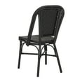 thumbnail image 6 of Safavieh Daria Outdoor Patio Stacking Side Chair, Set of 2 - Black, 6 of 10