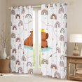 thumbnail image 2 of Erosebridal Animal Capybara Duck Black Out Curtains For Child Boys Girls,Kids Cartoon Rainbow Curtains Pack of 2 (42x63 Each),Luxury Bedroom Decor, 2 of 6