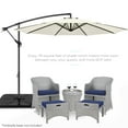 thumbnail image 2 of Best Choice Products 10ft Offset Hanging Outdoor Market Patio Umbrella w/ Easy Tilt Adjustment - Ivory, 2 of 7