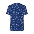 thumbnail image 3 of Balery Nautical Anchors Baseball Jersey for Men Casual Button Down Shirts Short Sleeve Active Team Sports Uniform-Small, 3 of 9