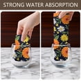 thumbnail image 6 of 2 Pcs Pioneer Flower Floral Print Pattern Kitchen Towels, Funny Microfiber Dish Towel Set, 18" X 26" Tea Towels, 6 of 6