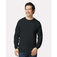 thumbnail image 3 of Gildan Long Sleeve T-Shirt | Crew Neck Ultra Cotton Classic Long tee for Men comfort and durability Black Color 6 oz 100% cotton Shirt, 6 Pack Size-4XL, 3 of 5