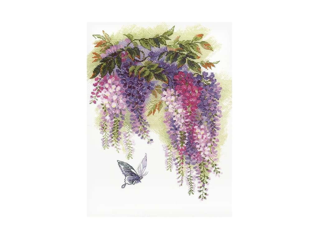 RIOLIS Counted Cross Stitch Kit 11.75"X15.75"-Wisteria (14 Count)