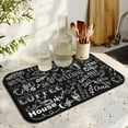 thumbnail image 4 of Fun Coffee Mat 19inx12in,Coffee Bar Mat for Countertops,Absorbent Hide Stain Anti-Slip Coffee Bar Accessories Fit Under Coffee Machine Mat,dish drying mats for kitchen Black, 4 of 6