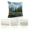 Chilfamy Mountain Lake Pillow Covers Summer Nautical for Couch Patio