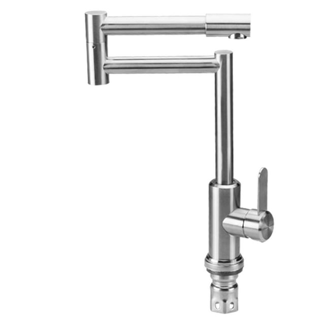Folding Faucet 304 Stainless Steel Kitchen Faucet Sink Sink Sink Hot And Cold Water Faucet Rotatable ,Effortless Installation