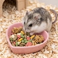 thumbnail image 6 of Anti-Tip Heart Shape Ceramic Pet Feeder Dish, Small Animal Food Water Bowl for Hamster, Guinea Pig, Chinchilla, Ideal Cage Accessory for Daily Feeding and Habitat Decoration, 6 of 6