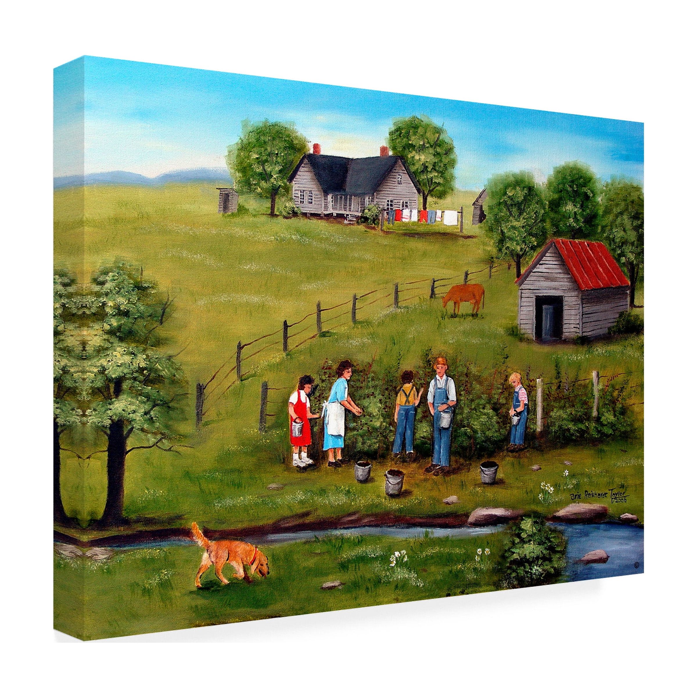 Trademark Fine Art 'Pickin' Canvas Art by Arie Reinhardt Taylor