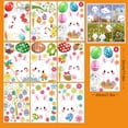 thumbnail image 4 of Easter Glass Sticker Decal Set 9pcs Spring Holiday Decorations Room Home Kitchen Decor Removable Window Wall Door Decorations For Easter Decor Party Supplies, 4 of 5