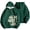 Dark Green, variant on NinXxx Women's Winter Lined Hoodie Streetwear Sweatshirt Cold Weather Sky Blue M