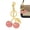 Gold, variant on MODANU Cherry Bag Charm, Cherry Bag Charm Purse Charms Keychain- Car Cherry Accessories keychian, Christmas Valentine Bag Gifts for Women, Silver