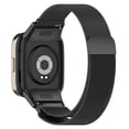 thumbnail image 1 of Para Xiaomi Redmi Watch 3 / Mi Watch Lite 3 Banda De Reloj Inteligente De Reemplazo De Correa De Malla Metálica Milanesa - Negro, 1 of 5