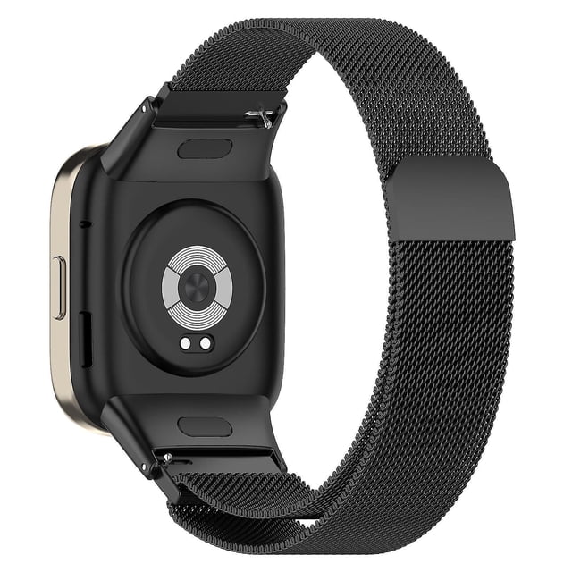 Para Xiaomi Redmi Watch 3 / Mi Watch Lite 3 Banda De Reloj Inteligente De Reemplazo De Correa De Malla Metálica Milanesa - Negro