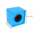 thumbnail image 3 of 2Pcs Portable ABS Moulage par Injection Carré en Forme d'Entrevue Microphone Logo Drapeau Station Logo (Bleu), 3 of 4