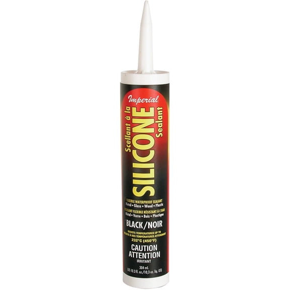 IMPERIAL MFG GROUP USA INC Silicone Sealant, Black, 10.3-oz. KK0202