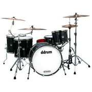 ddrum USA Maple 4-Piece Shell Pack (Powerhouse Configuration) - Satin Black
