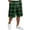 4# Dark Green, variant on Checkerboard Plaid Mens Pajama Pants Shorts Sweatpants Lightweight Sleep Pj Pant with Drawstring Coffee 2XL