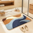 thumbnail image 6 of Roiihwy Bath Mat, Ultra Absorbent Quick Dry Bathroom Floor Mats-Rubber Non-Slip Thin Bathroom Rug Fit Under Door, Faux Suede Surface Shower Rug for Bathtub, Sink, Shower Room, 6 of 6