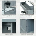thumbnail image 6 of Historyli Go5H Portable Patio Grilling Bar Cart With Storage locker, Open Shelf, Spice Rack, Stainless Steel Tabletop, Kitchen Island On Wheels, 6 of 9