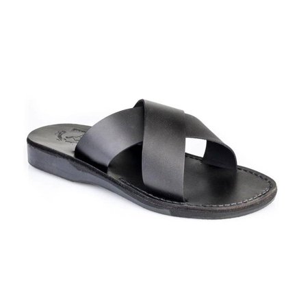 

Elan - Leather Slide On Sandal - Mens Sandals