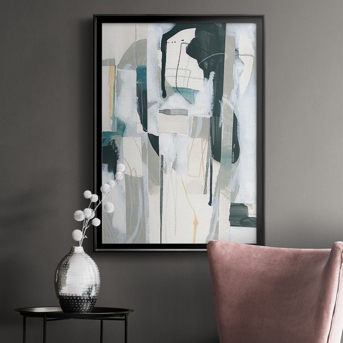 Sea Cavern Strata II Premium Framed Print, in Gold, Black, or Silver - Ready to Hang