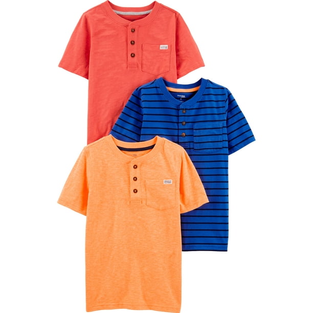 Camisetas Simple Joys by Carter's Baby Boys, paquete de 3 unidades, 4 unidades
