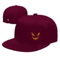 thumbnail image 4 of DouZhe Flat Brim Cap Casquette Snapback, Halloween Visage Émotion Imprime Rouge Adulte Casquette de Baseball Réglable, 4 of 6