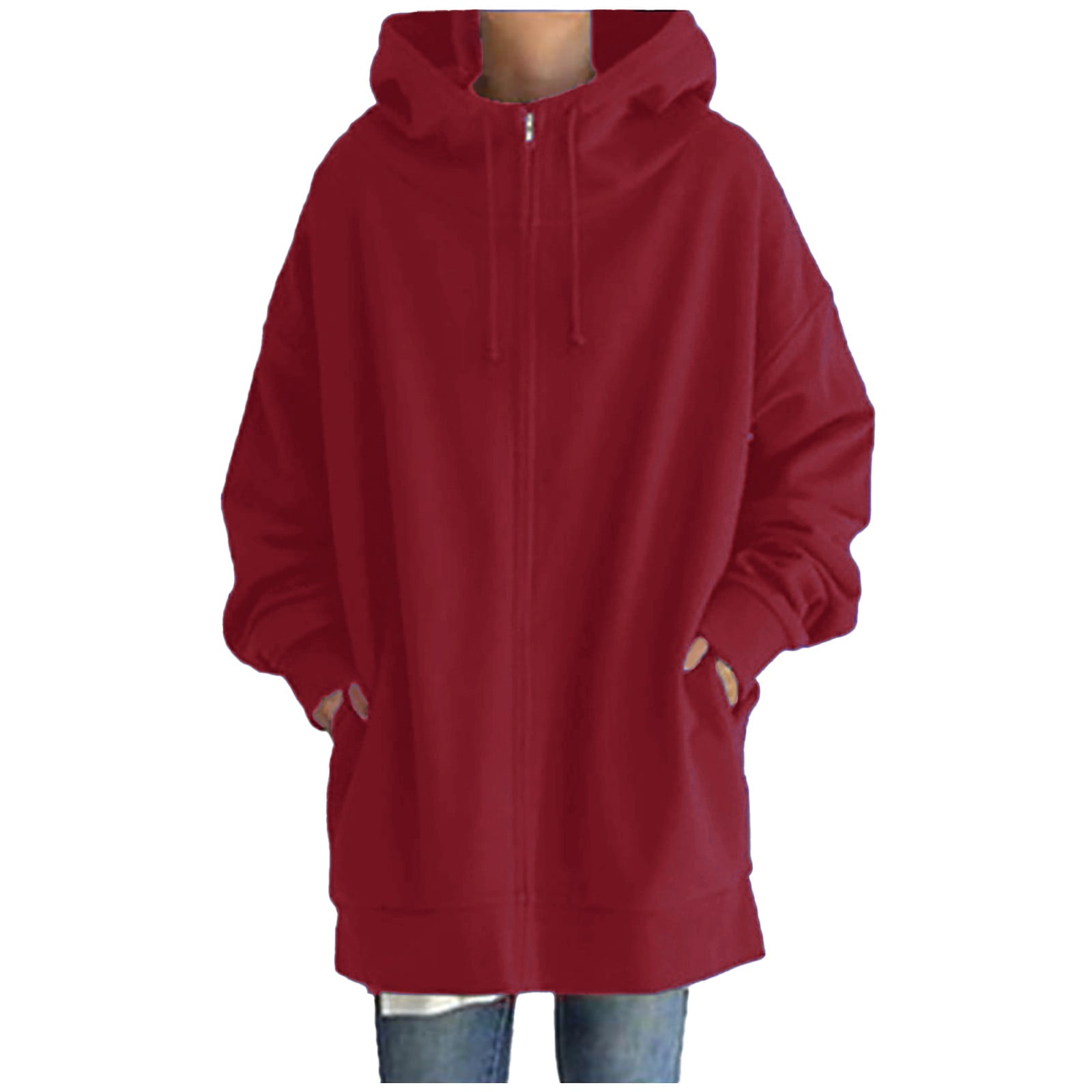 fvwitlyh Jacket Women's Poncho Cape, Cloak Coat, Snuggly Hooded Wearable Blanket, Gift Idea for Adults and Teen Girls