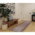 thumbnail image 4 of Gloria - Washable Rug Runner Low Profile Bordered Rubber Backed Runners Anti Slip Backing Rugs for Living Room Light Weight Foldable Area Carpet, 4 of 9